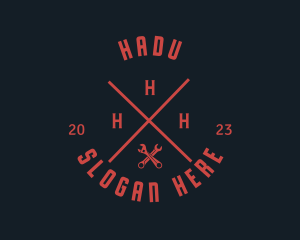 Industrial Handyman Wrench Logo