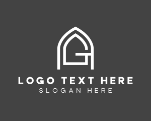 Carpentry - Arch Gate Letter A & G logo design