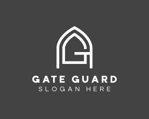 Gate - Arch Gate Letter A & G logo design