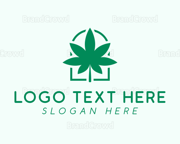 Organic Cannabis Leaf Logo