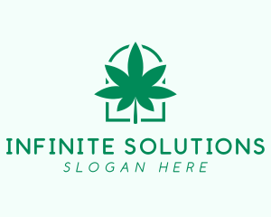 Medication - Organic Cannabis Leaf logo design