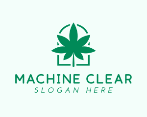 Herbal Medicine - Organic Cannabis Leaf logo design