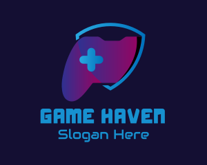 Gaming Community - Game Controller Shield logo design