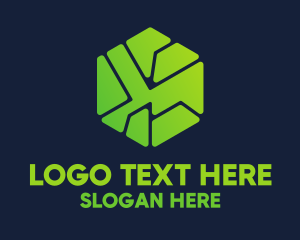 Future - Geometric Abstract Tech Hexagon logo design