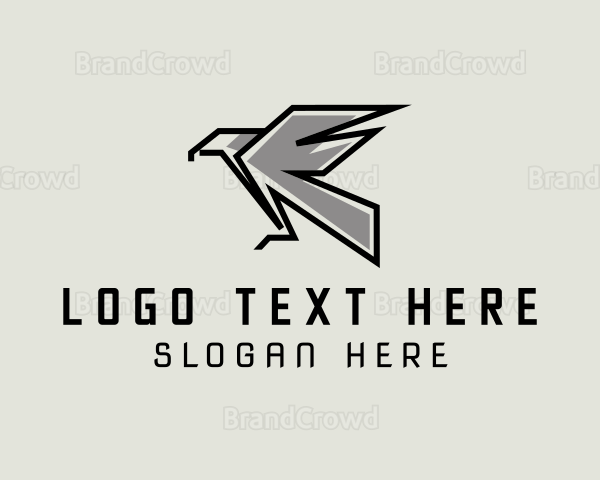 Modern Geometric Bird Logo