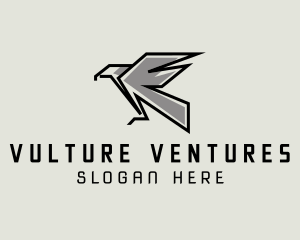 Vulture - Modern Geometric Bird logo design