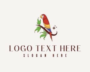 Leaf - Aviary Bird Parrot logo design