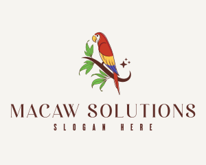 Macaw - Aviary Bird Parrot logo design