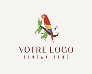 Branch - Aviary Bird Parrot logo design
