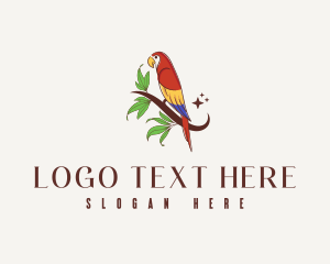 Branch - Aviary Bird Parrot logo design