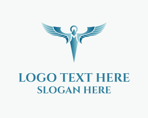 Healthcare - Elegant Wings Healthcare logo design