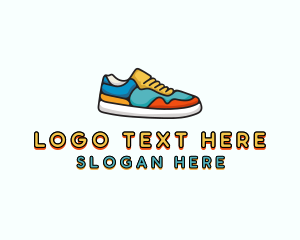 Foot Print - Streetwear Sneakers Shoe logo design