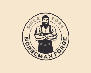 Blacksmith Industrial Craftsman logo design