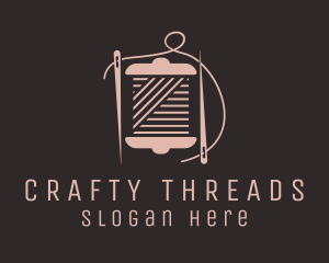 Sewing Thread Needlework  logo design