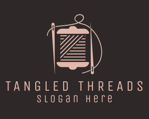 Sewing Thread Needlework  logo design