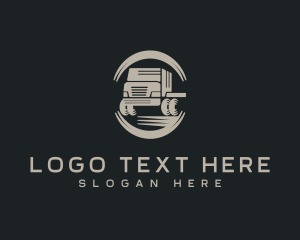 Hauling - Contractor Industrial Truck logo design