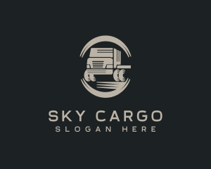 Contractor Industrial Truck logo design