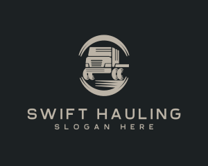 Hauling - Contractor Industrial Truck logo design