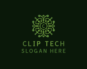 Circuit Tech Cyberspace logo design