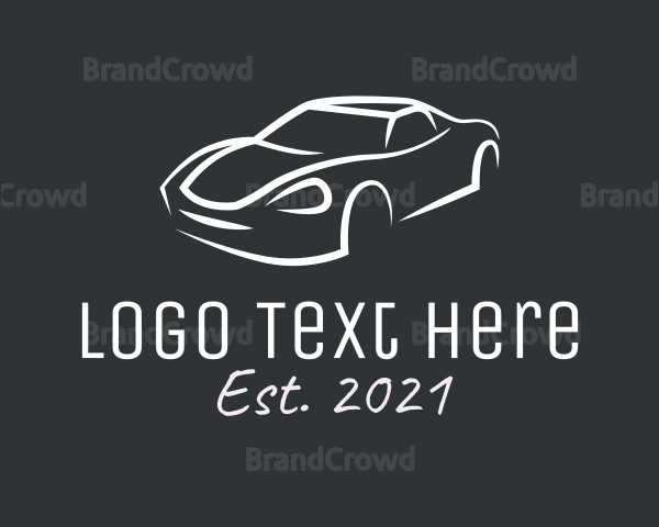 Modern Sports Car Vehicle Logo