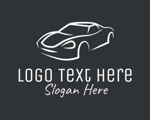 Modern Sports Car Vehicle Logo