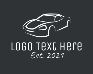Rental - White Car Rental logo design
