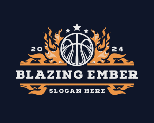 Fiery - Fiery Basketball Sports Flame logo design