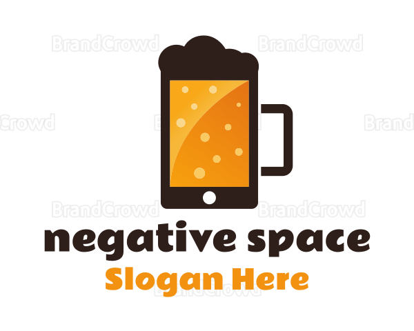 Beer Mug Smartphone Logo