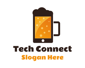 Smartphone - Beer Mug Smartphone logo design