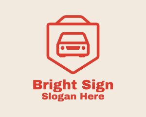 Sign - Car Traffic Sign logo design