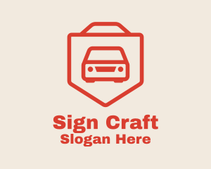 Sign - Car Traffic Sign logo design
