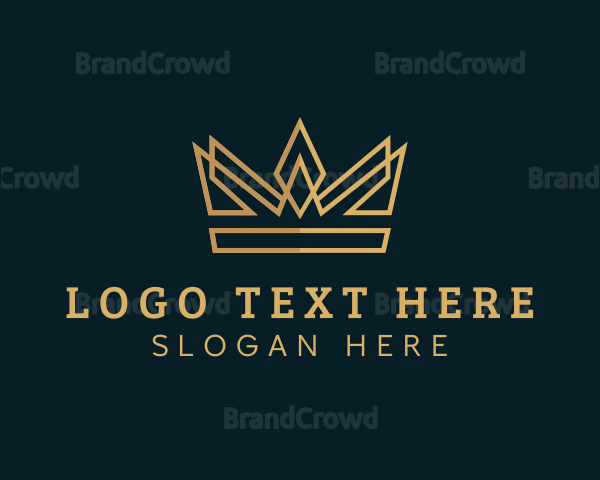 Minimalist Premium Crown Logo