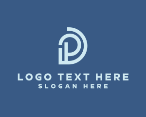 Letter Dp - Modern Business Letter DP logo design