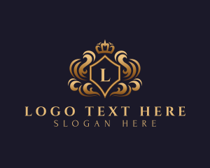 Decor - Royal Shield Crown Monarchy logo design