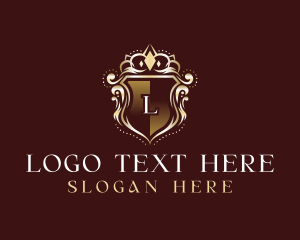 Wealth - Ornamental Royal Shield logo design