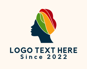 Nigerian - Ethnic African Woman logo design