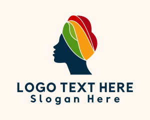 Ethnic African Woman  Logo