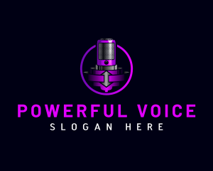 Mic Microphone Voice logo design