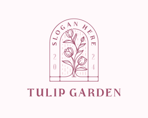 Tulips - Florist Tulip Flower logo design