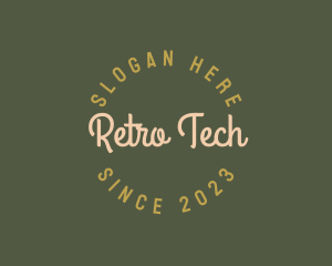 Retro Circle Business logo design