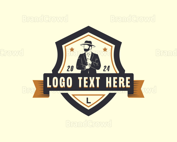 Gentleman Suit Menswear Logo