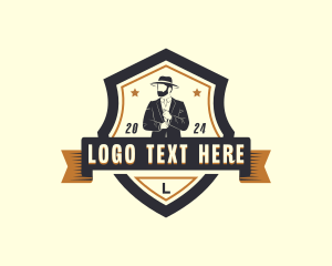 Gentleman Suit Menswear logo design