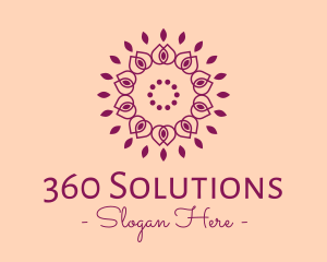 Organic Flower Spa logo design