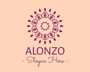 Organic Flower Spa logo design