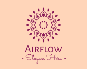 Organic Flower Spa logo design