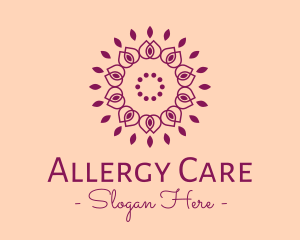 Organic Flower Spa logo design