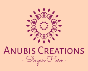 Organic Flower Spa logo design