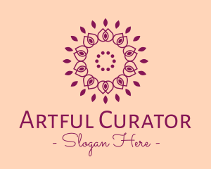 Organic Flower Spa logo design