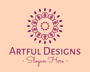 Organic Flower Spa logo design