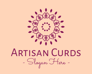 Organic Flower Spa logo design